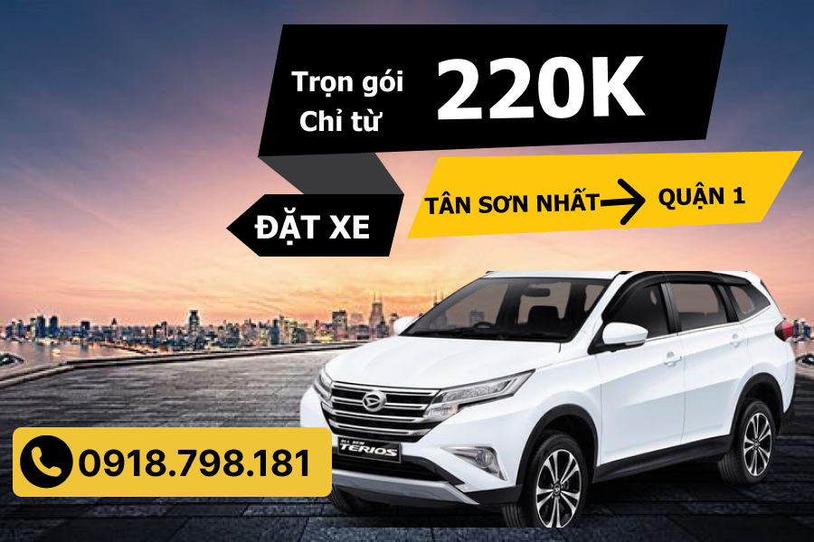 Taxi sân bay Tân Sơn Nhất về quận 1