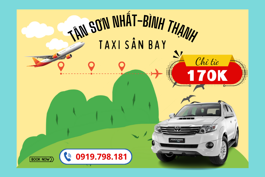 Taxi sân bay Tân Sơn Nhất về Bình Thạnh